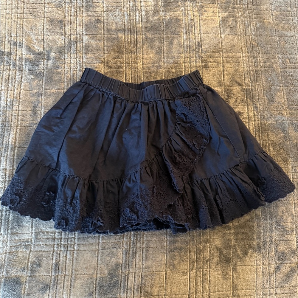 GAP Navy Lace Ruffle Skort